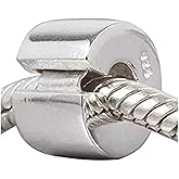 Clip Charm 925 Sterling Silver Lock Stopper Bead Spacer Charms for Pandora Charms Bracelet (G)