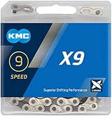 KMC X9 9 Speed Chain Silver Grey 122 Links MissingLink Included view 2
