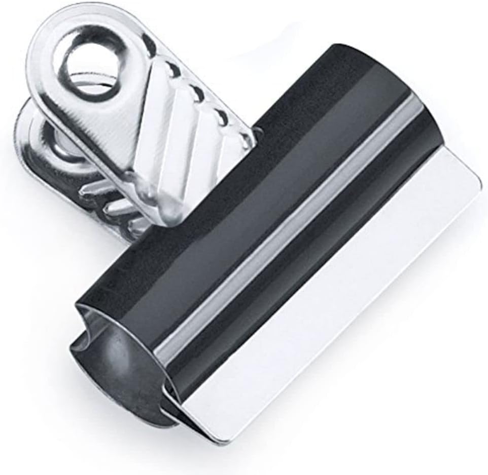 Rapesco RCB070B1 70 mm Letter Clips Black Pack of 10