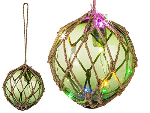 OOTB Green Glas Ball in Rope net