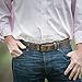 Hanks A1100 Casual Jean Belt - Crazy Horse Leather-Black Buckle - 42