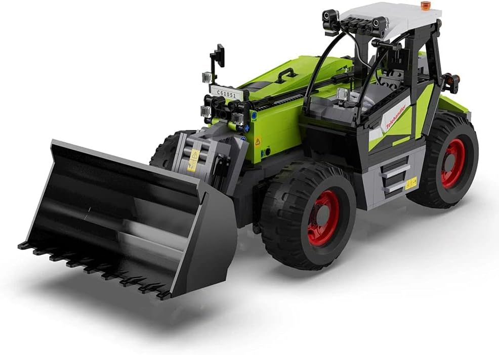 CaDA Bricks Master Series Telehandler, Green, 38 cm x 46 cm x 10.5 cm