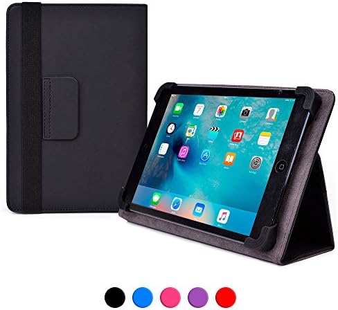 Archos 70 / 79 / 80b Xenon case, COOPER INFINITE ELITE Protective Rugged Shockproof Carrying Universal Portfolio Case Cover Folio Holder with Built-in Stand (Black)