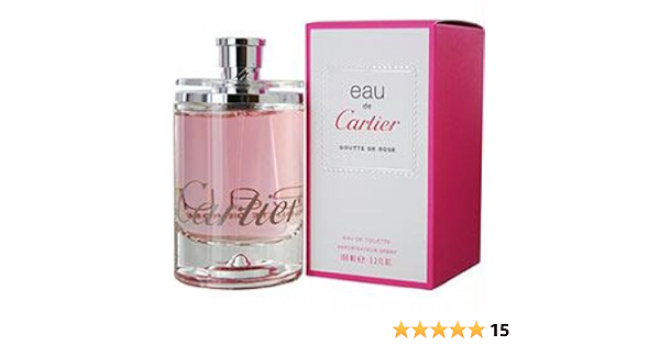 Amazon.com : Eau De Cartier Goutte De Rose By Cartier Edy Spray 3.3 oz for  Woman : Eau De Toilettes : Beauty \u0026 Personal Care