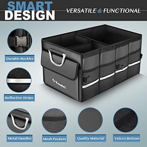 K KNODEL Car Trunk Organizer, Trunk Organizer With Lid, Heavy Duty