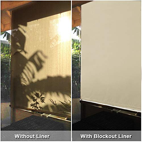 image for RYB HOME Sun Blocking Curtain Blind Cordless Window Shades Liner for I