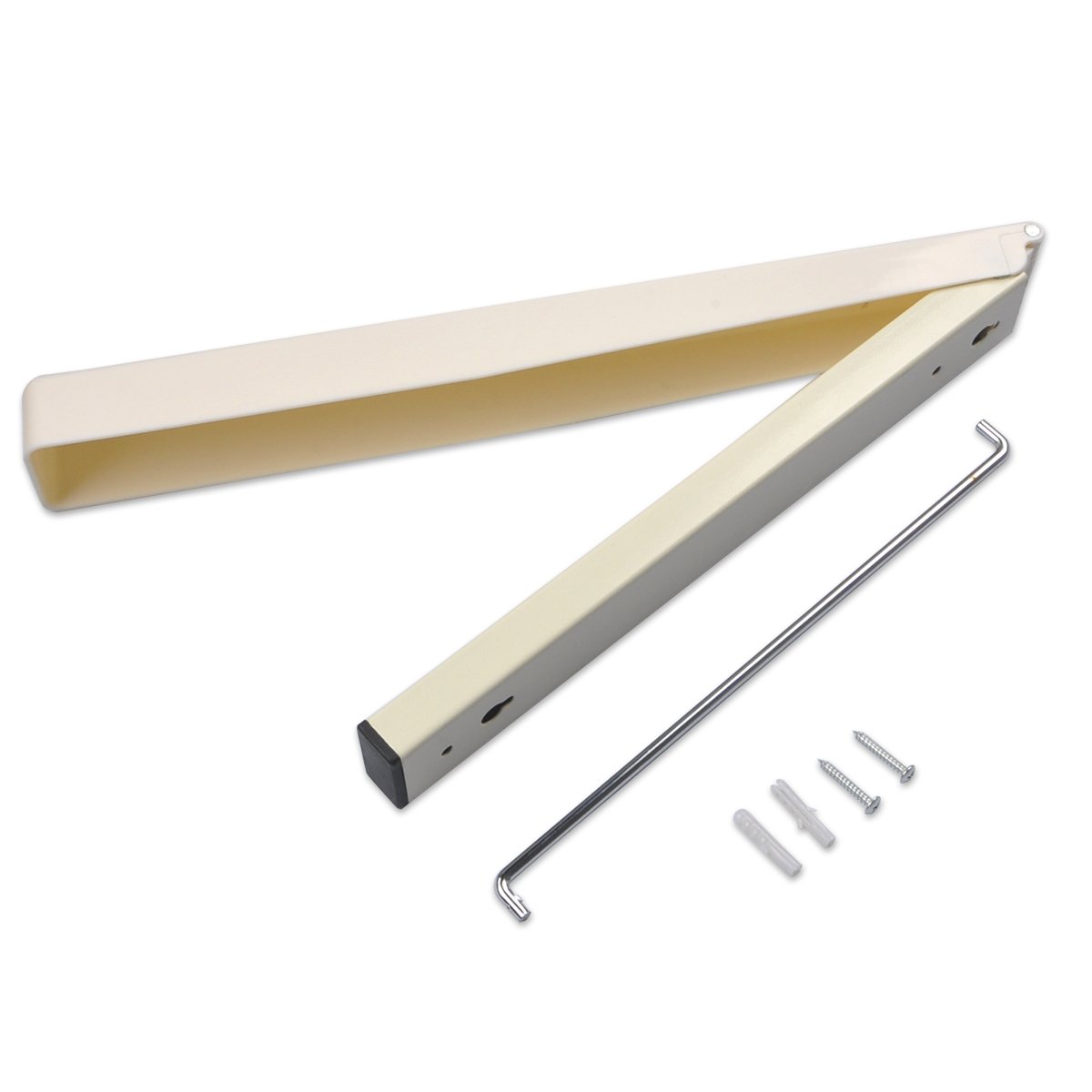 Folding Clothes Hanger, Plaviya Walll Mounted Retractable Drying Rack Holder Space Saver Home Organizer for Bedroom, Bathroom, Landry Room, Easy Installation Clothes Rack(2 Pack)