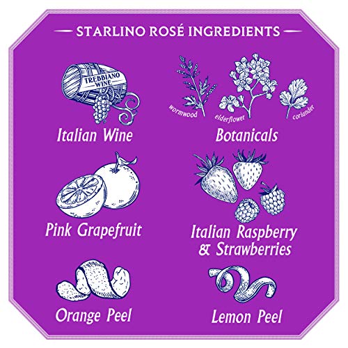 Starlino Rosé Aperitivo 17% Vol Alkohol - fruchtiger italienischer Wein Aperitif aus Pink Grapefruits - für den… – Bild 6