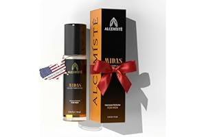 ALCEMÍSTÉ Concentrated Cologne For Men - Long-Lasting Mens Cologne - Pheromones-Infused Oil-Based Perfume For Him - Intense Formula - Travel Size, Rollerball Fragrance - 0.34 oz (10 mL)
