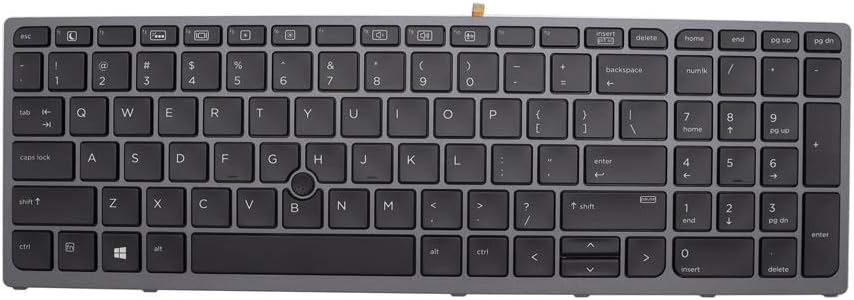 Abakoo Backlit Keyboard for HP Zbook 15 G3 G4 17 G3 G4 US Pointer 848311-001