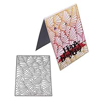 AkoMatial Cutting Dies,Shell Irregular Background Design Embossing Cutting Dies Tool Stencil Template Mold Card Making Scrapbook Album Paper Card Craft,Metal