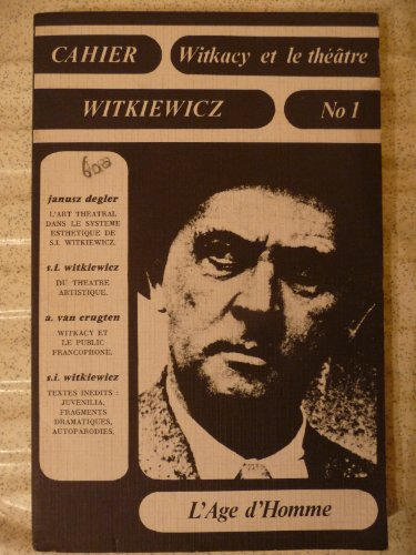 Cahier Witkiewicz N1 (French Edition)