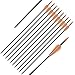 Elong Fiberglass Arrows Archery 24 26 Inch Target Shooting Practice Safetyglass Recurve Bows Suitable for Youth Children Woman Beginner