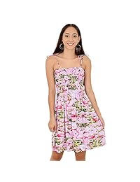 Vestido de tubo para mujer, estilo isla, flamenco, floral, tropical, hawaiano, para fiestas