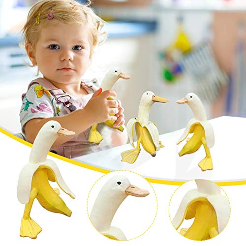 Banana Duck Garden Statue, Creative Banana Yard Art, Funny Garden