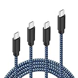 USB Type C Cable, HokoAcc 4 Pack [3ft,6ft,6ft,10ft] USB C Cable Nylon Braided Fast Charger Cord For Samsung Note 8, Galaxy S8, Apple New Macbook, Nexus 6P 5X, Google Pixel, LG G5 G6