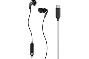 Skullcandy Set USB-C Wired Earbuds with Noise Isolating Fit, in-Line Microphone Call and Track Control for iPhone Android, Ea