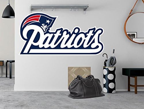 patriots decal, patriots sticker, patriots wall decal, patriots wall decor, patriots wall decals, new england patriots, patriot decal, patriots decal sticker, patriots decor pf58 (11" x 22")