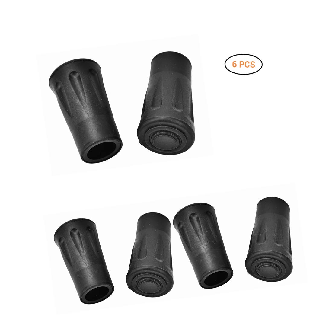 Set of 6 rubber buffers for hiking poles trekking poles walking poles accessories plate and rubber buffer set suitable for asphalt, gravel and mountains.