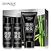 BIOAQUA Blackhead Acne Removal Activated Carbon Bamboo Charcoal Natural Plant Extracts 3 Steps Mask Set