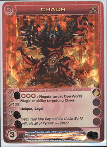 CHAOR Chaotic Ultra Rare Foil Card MAX STRENGTH STAT OF 100 Dawn of Perim