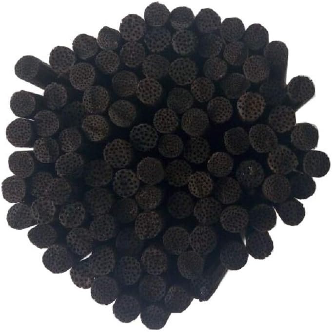 HOSSIAN 50pcs Diffuser Sticks - Black Rattan Reed Diffusers for Essential Oils (7.5/19cm), Black7.5"/19cm - Image 3