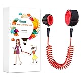 Wimaha Anti Lost Wrist Link Child Safety Harness Walking Strap in 8.2ft for Toddlers,Babies,Kids Outdoor Play (2.5m, Red)
