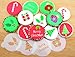 Designer Stencils Holiday Cupcake and Cookie Stencil Tops, Beige/semi-transparent, Fits 2