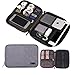 Universal Cable Organizer, Double Layer Travel Electronics Accessories Organizer Case for Various USB, Phone, Charger, Gear Organizer Storage Bag within 7 Inches
