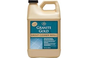 Granite Gold Grout Cleaner Spray with Brush for Stone, Ceramic, Glass & Colored Grout, 24 Ounce