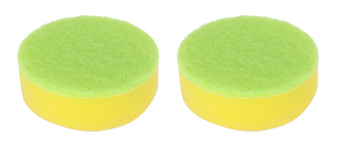 VIGAR Set of 2 Replacement Sponge Head for Washing Up Brush, Grey