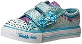 Skechers Kids Shuffles Bow Buddies Light-Up Sneaker (Toddler/Little Kid),Turquoise/Lavender,10 M US Toddler