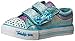 Skechers Kids Twinkle Toes Shuffles Sweet Steps Light-Up Sneaker,Turquoise/Lavender,9 M US Toddler