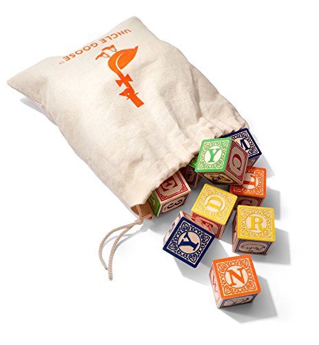 Uncle Goose Wooden ABC Blocks with Bag