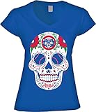 America's Finest Apparel Chicago Northside Baseball Sugar Skull - Womens (Small)