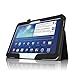 Fintie Folio Slim Leather Case for Samsung Galaxy Tab 3 10.1 inch Tablet Auto Sleep/Wake Book Style Stand Cover with Stylus-Loop - Black