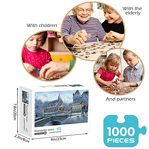 Jigsaw Puzzles 1000 Pieces for Adults Romantic Town Educational Fun