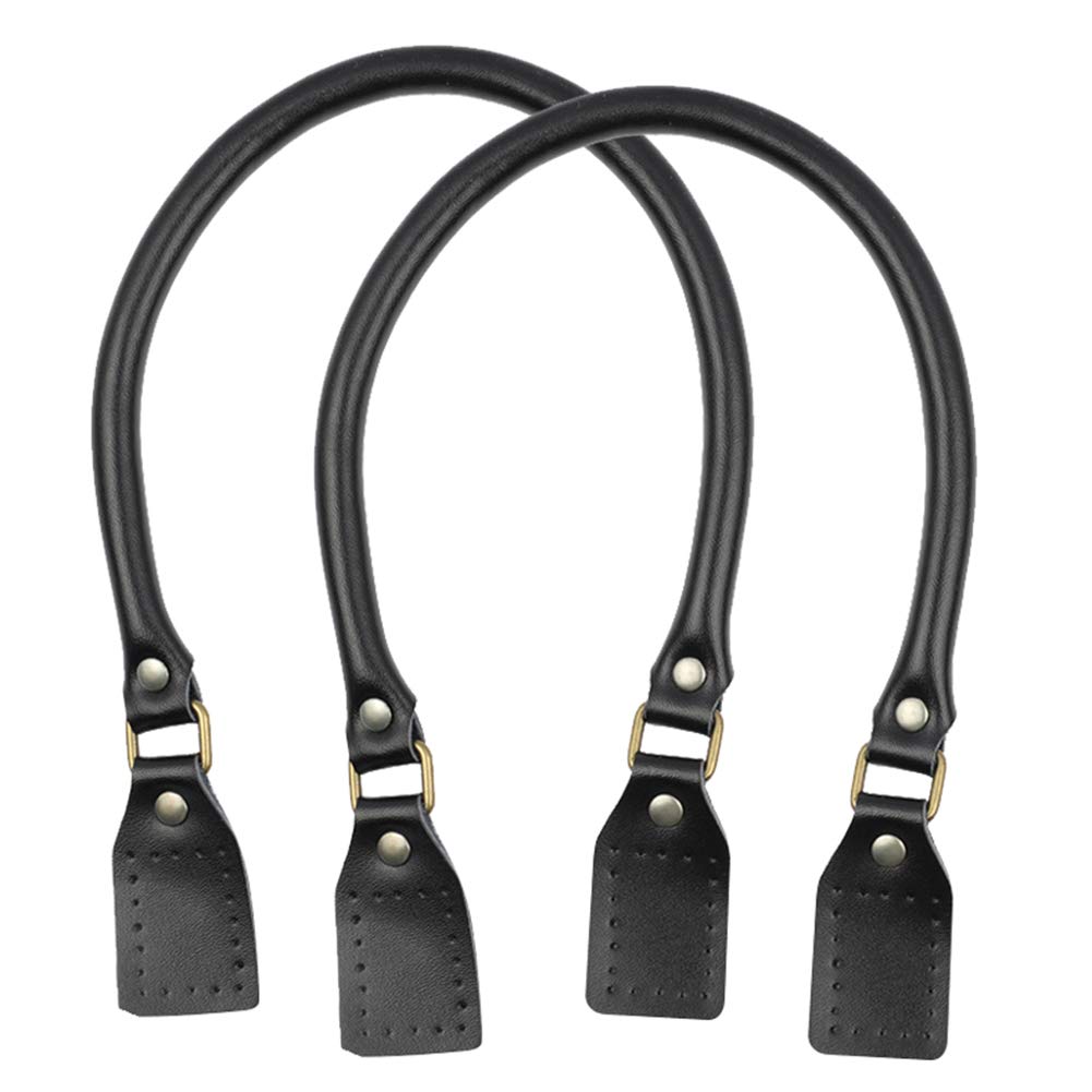 Asudaro Pack of 2 Women's Bag Handles, Bag Handles, Shoulder Straps, Shoulder Straps, Handles, DIY Replacement Shoulder Straps for Shopper Tote Handbag, 40/50/60 cm, Black