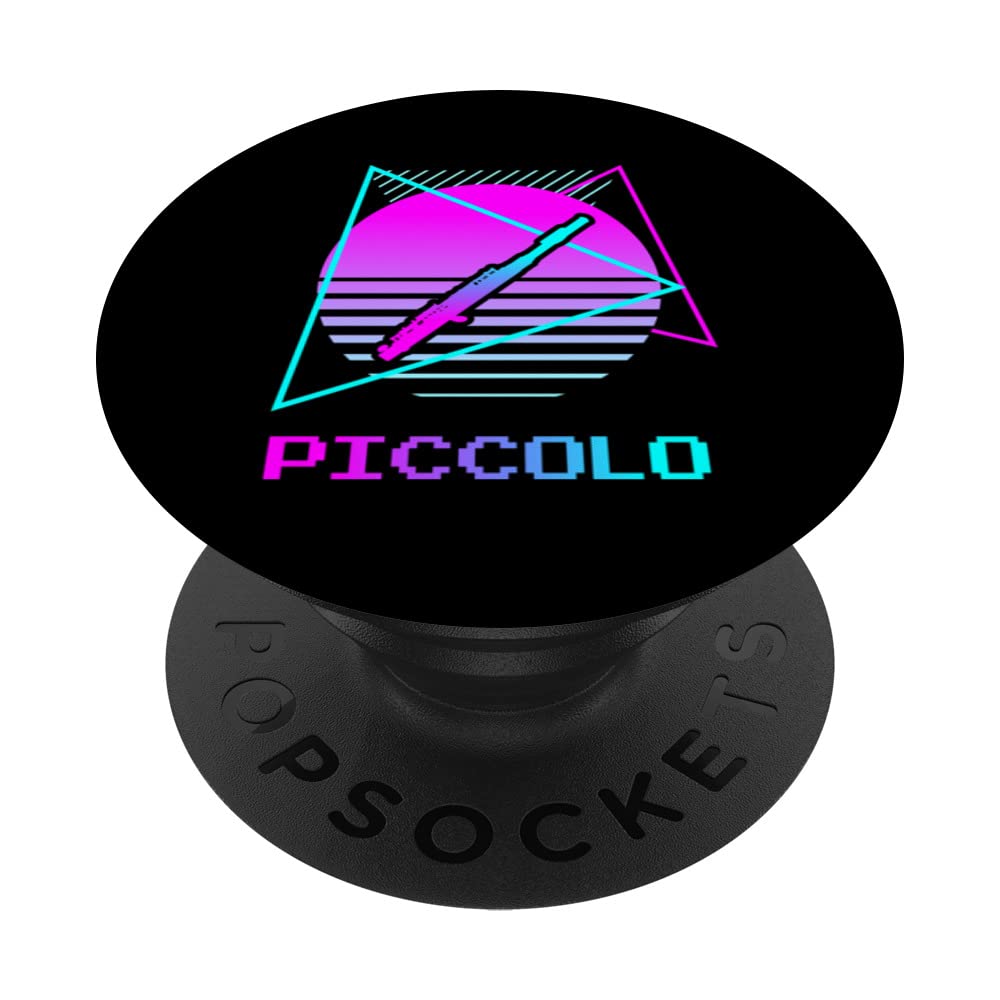 Retro Vintage Classic Piccolo Player Instrument PopSockets Swappable PopGrip