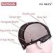 Wig Cap Black Double Lace Wig Caps for Making Wigs with Adjustable Straps and Combs Extra Large Glueless Wig Cap for Big Head for Women 58cm FU SHEN (Black, XL) ……