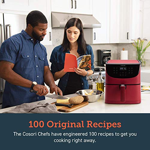 COSORI Air Fryer(100 Recipes, Rack and 5 Skewers),5.8QT Electric Hot