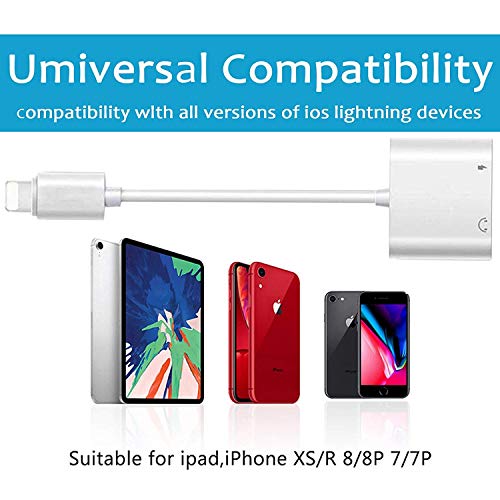 image for Chongshang Headphone Adapter for iPhone 11 pro 3.5mm car Charger Dongl