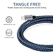 Everdigi iPhone Charger 3Pack 10FT Nylon Braided 8Pin Lightning to USB Cable Charging Cord for iPhone X 8 8Plus 7 7Plus 6s 6sPlus 6 6Plus SE 5 5s 5c iPad iPod & More (Blue)