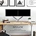 IMtKotW® Dual Arm Monitor Stand - Height Adjustable Full Motion Mechanical Spring Monitor Desk Mount with C Clamp/Grommet Base Fits 17