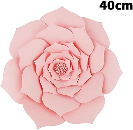Gulin Paper Flowers Background Diy Handmade Flowers Background Decoration Wedding Rose Flower Suit For Birthday Home Party Decor Amazon De Home Kitchen