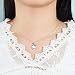 Lam Sence Sterling Silver 7mm Heart Shape White Created Opal Pendant Necklace