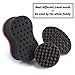 WORGATE Small Holes Magic Twist Hair Curling Sponge for Men Women Boys Afro Natural Hair Style Curler Wave Barber Coil Sponge Brush Kit Black 10mm