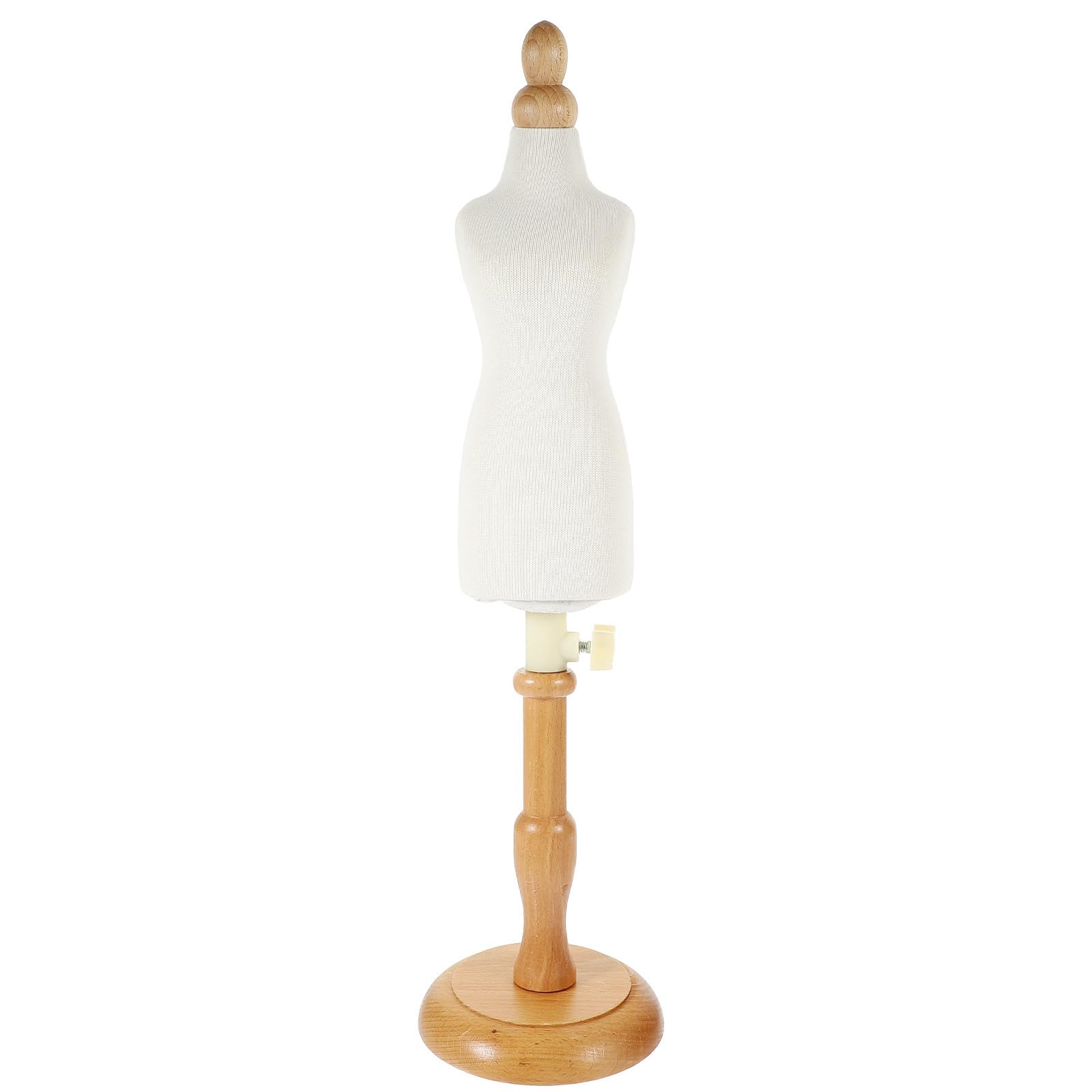 Anneome Mini Mannequin Clothing Cropped Manikin Stand for Sewing Projects Doll Dress Form Model Portable Small Tailor Model Station