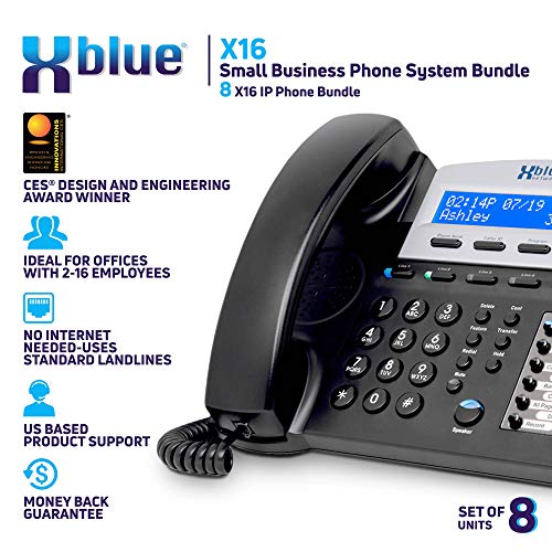 XBLUE X16 Small Business Phone System Bundle with (8) Phones (6