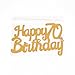 PALASASA Single Sided Glitter Happy Birthday Cake Toppers Decorations Tool Party Supplies (70th Gold)